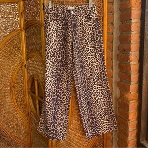 Pacific Sunwear Leopard Print Pants Low Rise Size 23